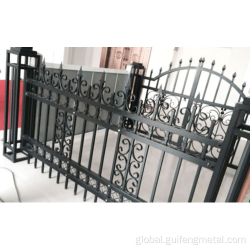 Electric Aluminium Art Gate Aluminum stainless steel entrance garden door louver door Manufactory